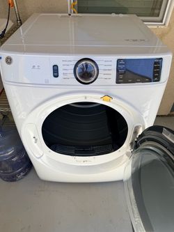 GE 7.8 Cu. Ft. Capacity Smart Front Load Electric Dryer with Steam and Sanitize Cycle 4.6