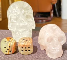 Crystal Skull's + Handmade Dice