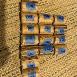 Old Kennedy Half Dollars 16 Rolls