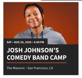 Josh Johnson 2 Tickets Masonic San Francisco