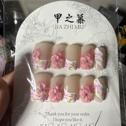 Jia Zhi Mu Handmade Press On Nail