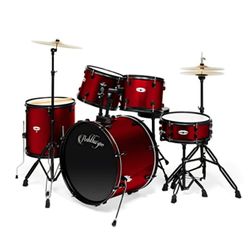 Used Red Ashthorpe Adult Drum Set