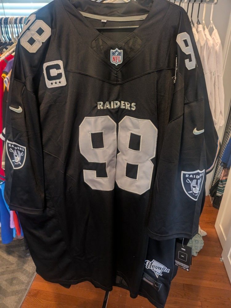 Raiders Jersey Number 98 Crosby Size 7XL