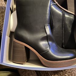 Black Booties Size 9