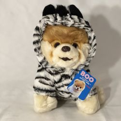 NEW GUND World’s Cutest Dog Boo Zebra Outfit Plush Stuffed Animal 9” Pomeranian