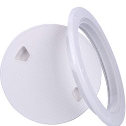 8”IN -Amarine Made 2 Pack of Boat Round Non Slip Inspection Hatch