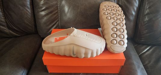 DS Nike Mind 001 AMP Slide Pregame Mules Hemp size 9 Pale Ivory Sanddrift Rattan  Tan