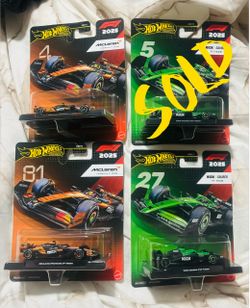 Hot Wheels Premium F1 2025 Cars