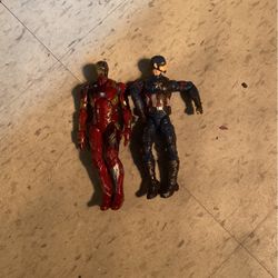 Captain America And Iron Man Action Figures 