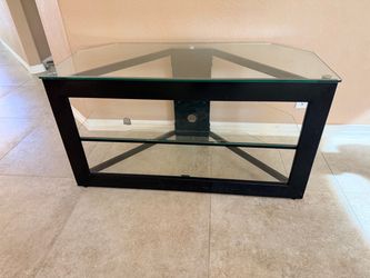 Glass TV stand