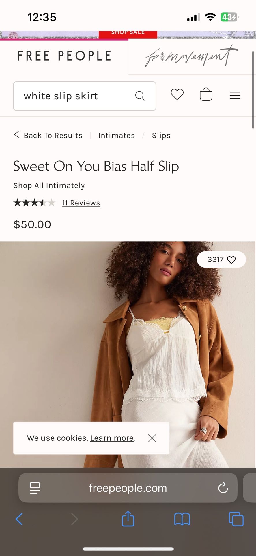 Free People Slip Skirt