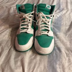 Green And White Dunks 
