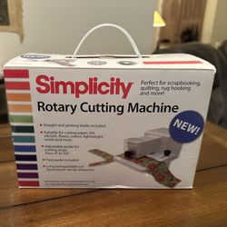 Simplicity Rotary Cutting Machine Model 881950 Quilting Scrapbooking  New