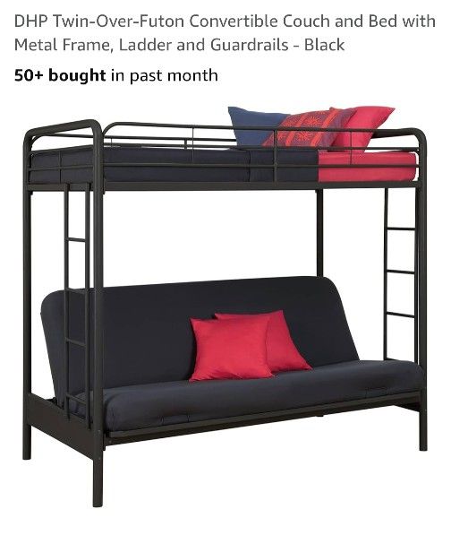 Futon Bunk Bed With Mattresses
