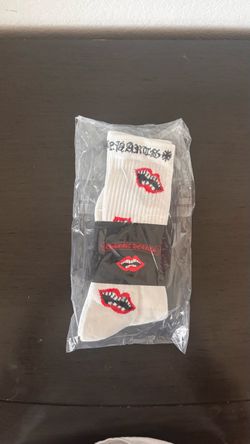 Amazing White Chrome Heart Socks!
