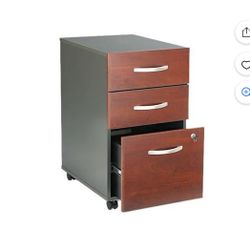 BUSH FURNITURE WC24453SU Series C 3-Drawer Mobile Ped File, Graphite