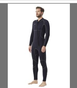 *Men Wetsuits 3/2mm Neoprene Back Zip Fullsuit Wet Suit Keep Warm for Surfing xxl