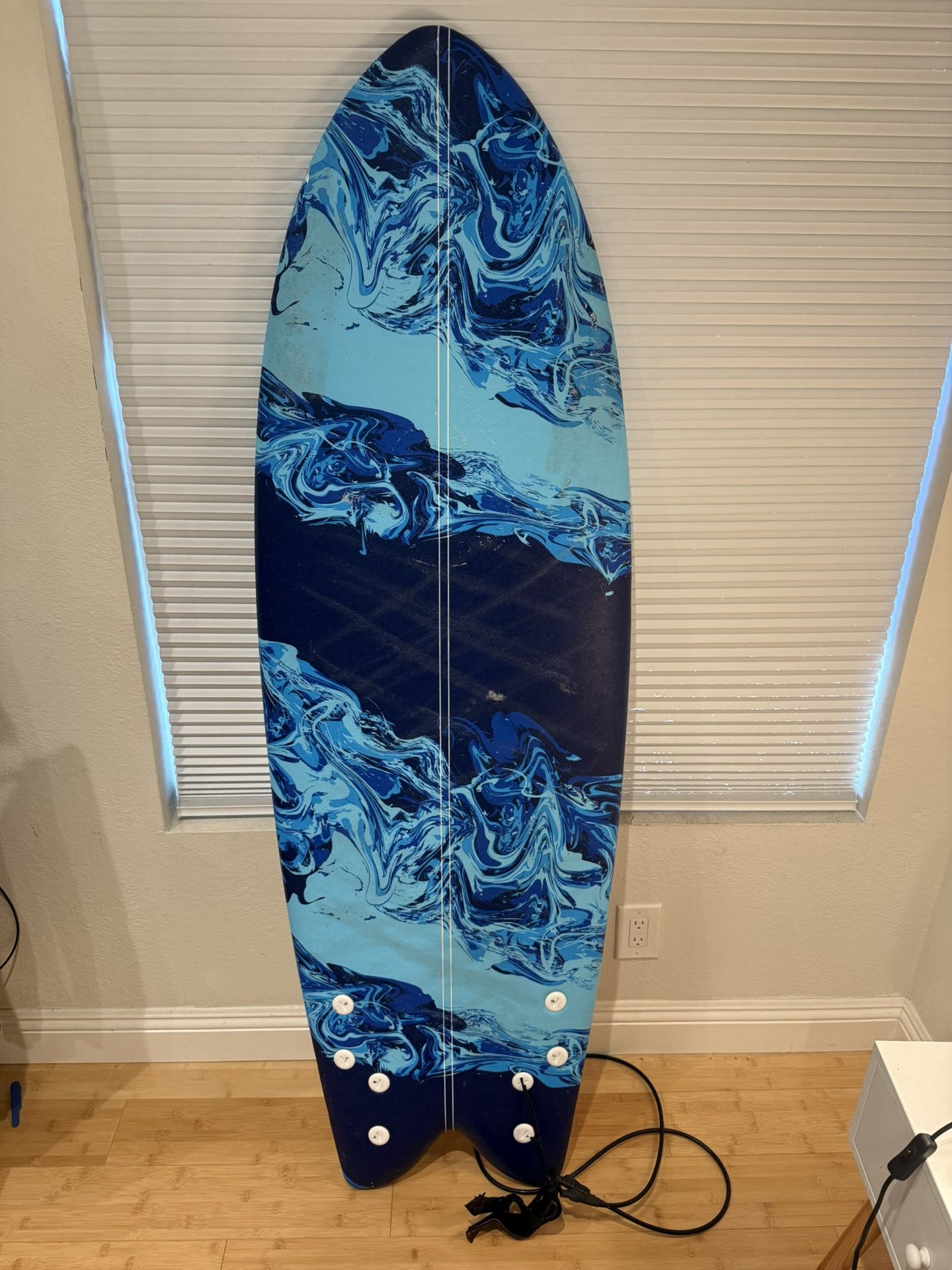5’8” Wavestorm Fish Surfboard