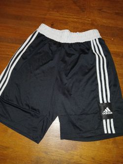 Mens size large Adidas black and white basketball shorts