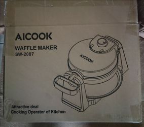 Aicook Flip Belgian Waffle maker (Black) SW- ,
