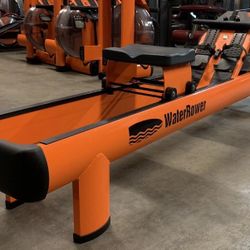 NEW WATER ROWER M1 HIRISE ROWING MACHINE WITH S4 MONITOR ORANGE THEORY EDITION!!