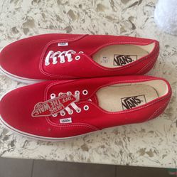 Red Vans Size 13 New With Tags 