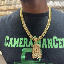  🔥original Miami Cuban, flat links with the box, locks necklace and pendant🔥🔥