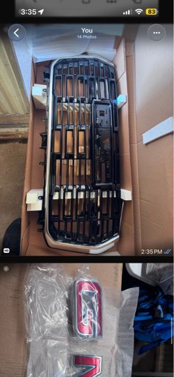 GMC GRILL AND RED EMBLEMS