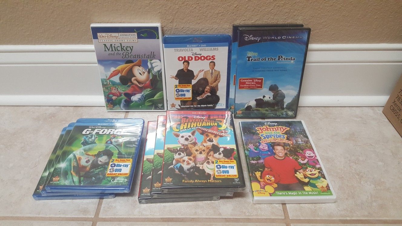 Lot of BRAND NEW SEALED Disney DVDs