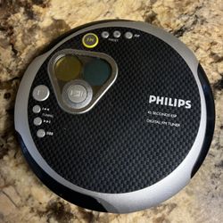Vintage Phillips Portable CD Player AX2411/17 45 Second Esp Walkman 