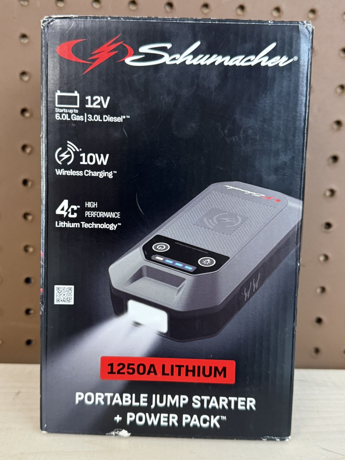 NEW! Schumacher 1250 Amp Lithium Jump Starter Portable Power Pack