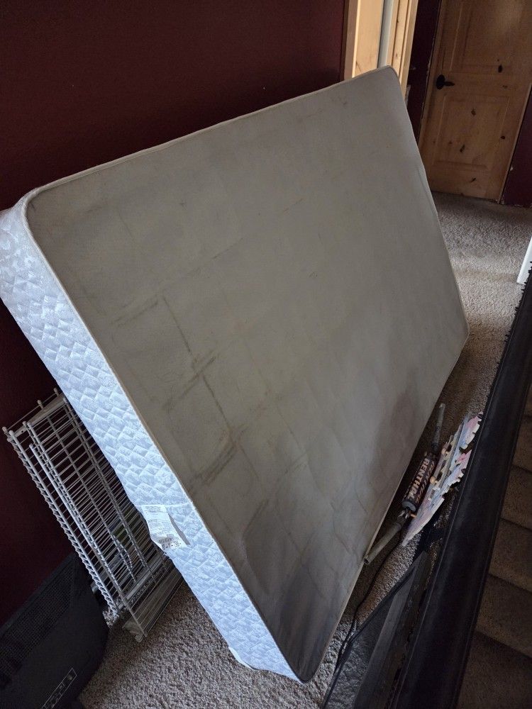 FREE Box Spring-full + full bed frame
