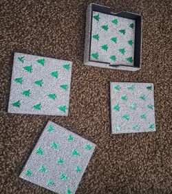 Christmas Trees Costers