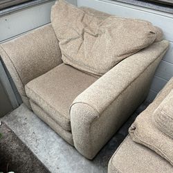 Free Chair, Ottoman, And Loveseat Couch