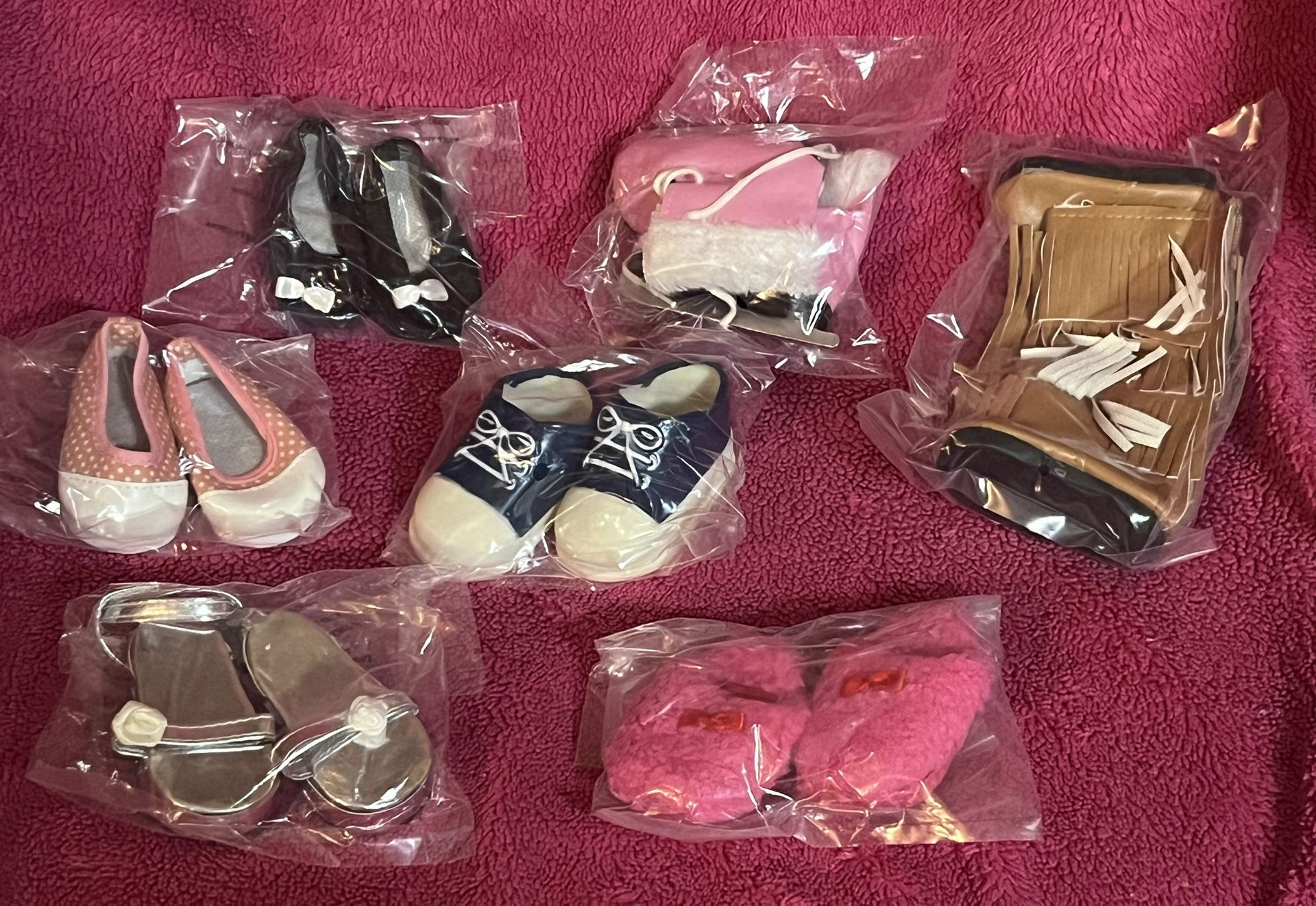 Set Of 7 Pairs Of Shoes For 18” Doll fits American Girl NEW in Box!