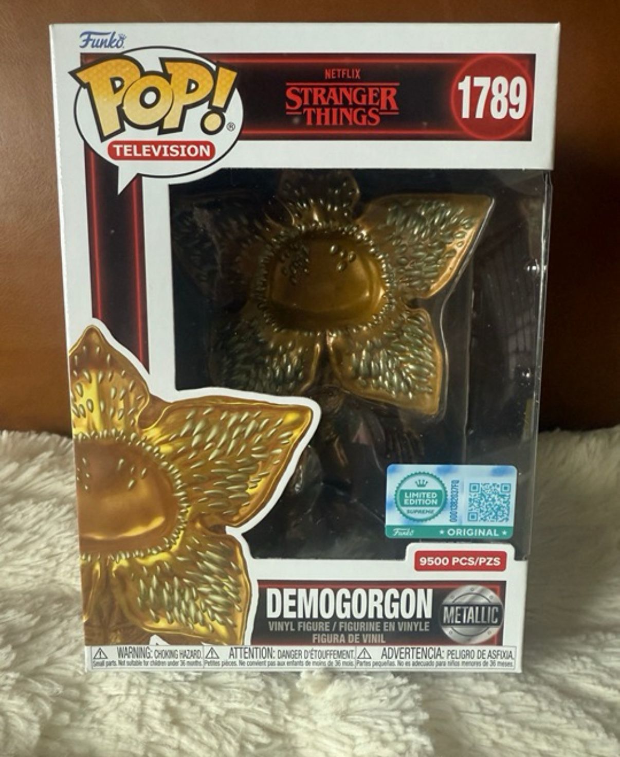 Funko Pop Stranger Things Gold Demogorgon Supreme Vinyl Figure LE 9500 Edition