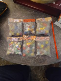 1950's And 60's Marble Bags