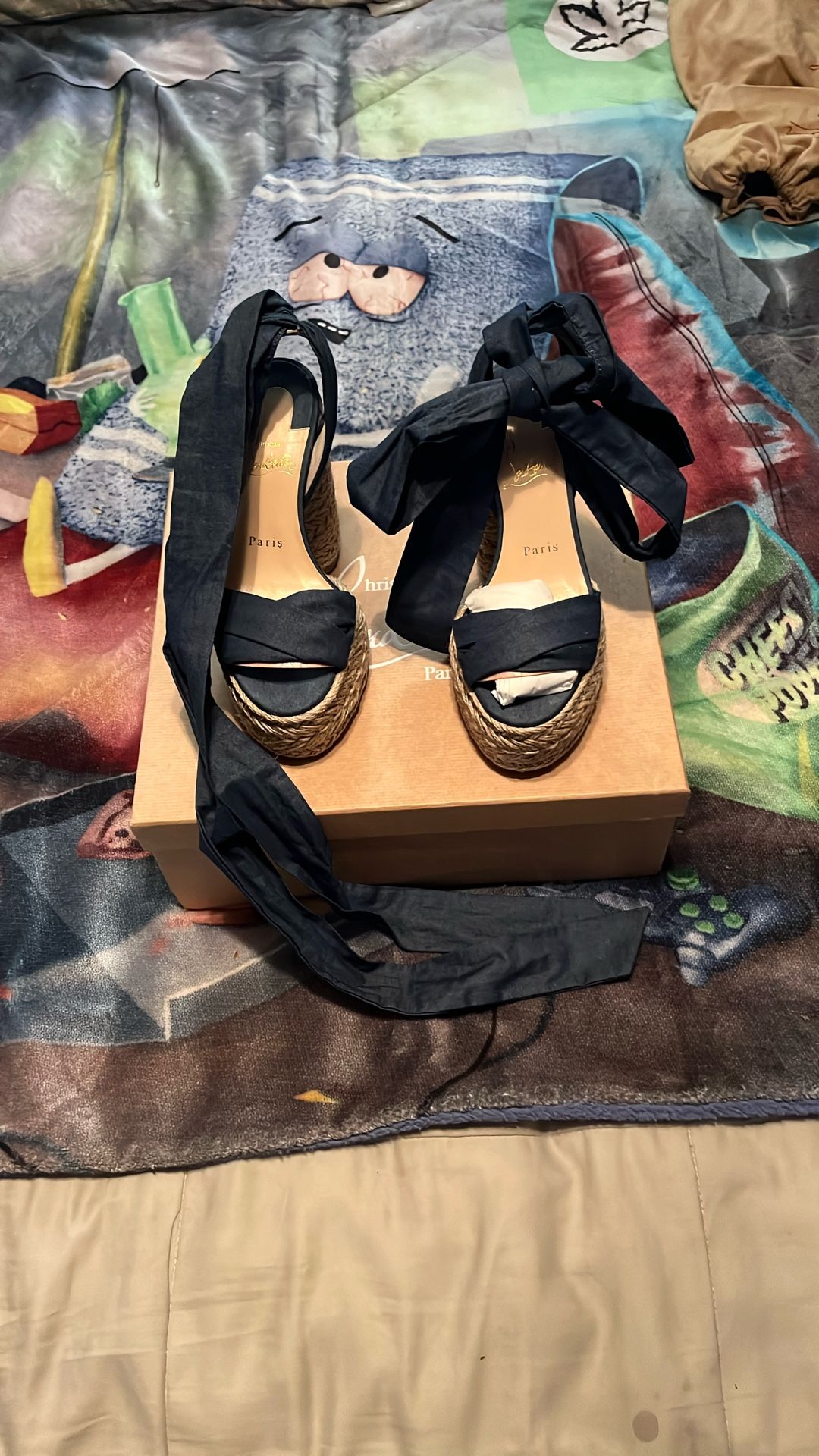 Christian LV Wedges 