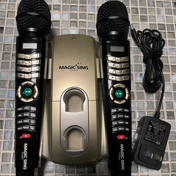 Magic Sing Mic Microphone Karaoke Works Great
