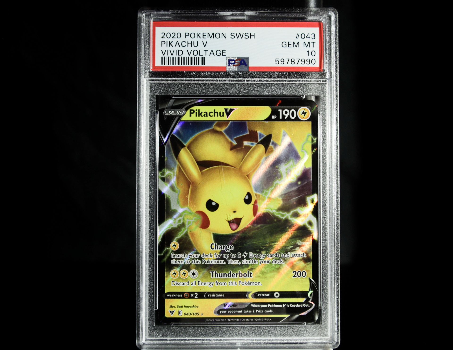 Pikachu V PSA GEM MINT 10