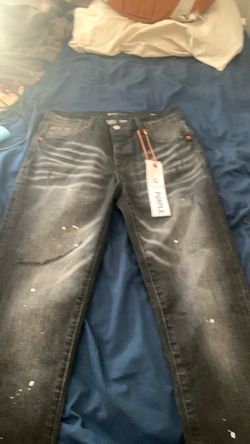 Purple Brand Black Distressed Jeans