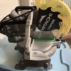 Hitachi C10FCE2 15-Amp 10" Single Bevel Compound Miter Saw - Green 