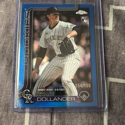 Chase Dollander RC Numbered 054/150 Topps Chrome