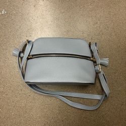 Light Blue Mini Purse w/adjustable strap