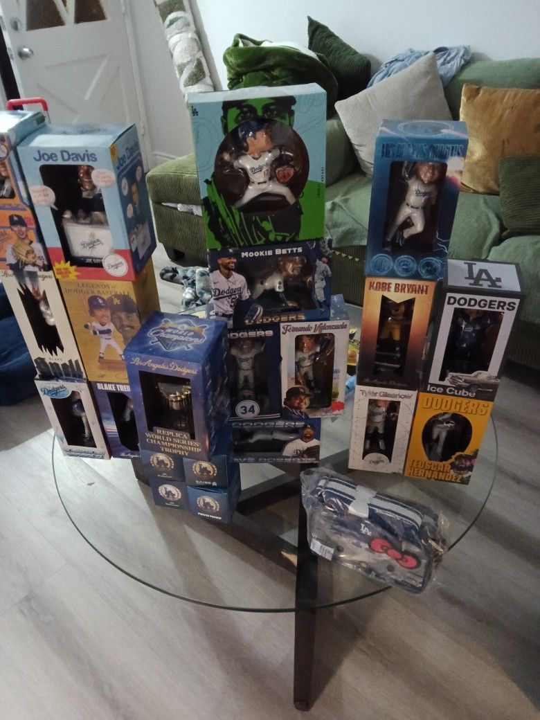 Bobbleheads Not Open Brand New I Have Several Dodgers Brand New Championship Rings I Have Number 17 Number 18 Number 50 And Number 5