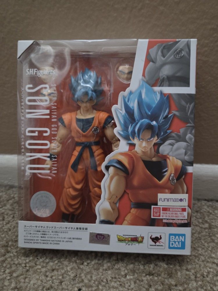 S.H. Figuarts Bandai: Dragonball Z ~Super Saiyan God Son Goku Blue Exclusive