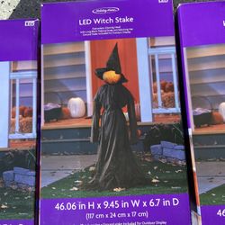 Holiday Homes LED Witch Stake