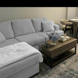 Gray Sectional Couch Sofa Delivery Availabile 