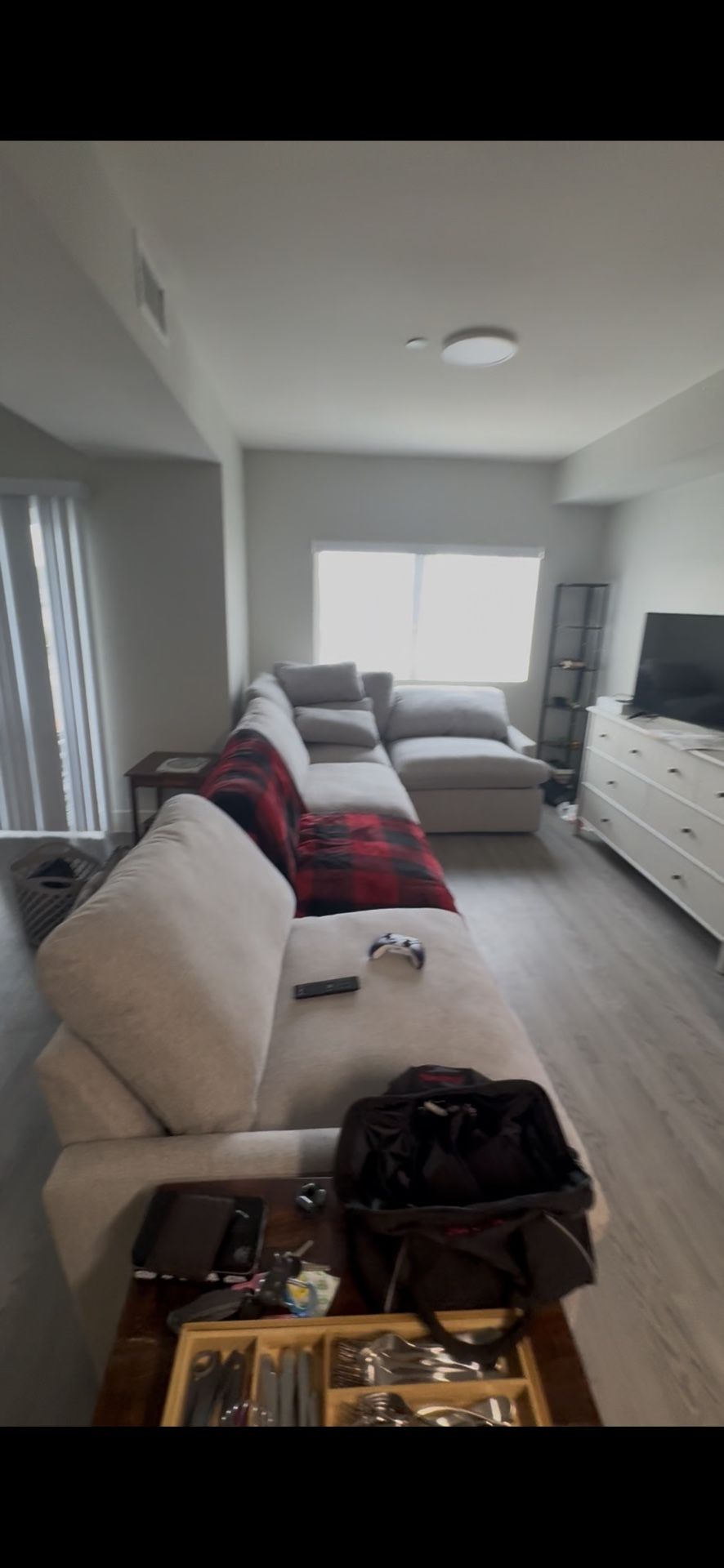 Freshly Cleaned Jolene Reclining 5 Piece Couch From Living Spaces