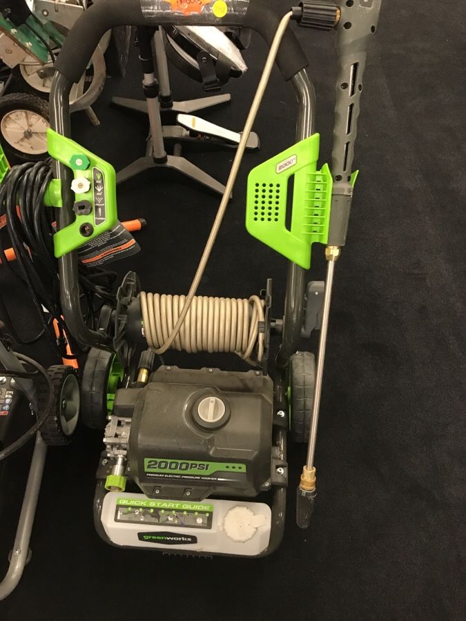 green works 2000 psi power washer very nice condition.Silas deane pawn bristol